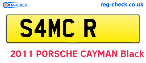 S4MCR are the vehicle registration plates.