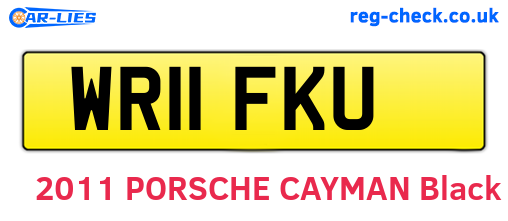 WR11FKU are the vehicle registration plates.