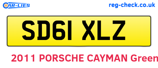 SD61XLZ are the vehicle registration plates.