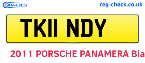 TK11NDY are the vehicle registration plates.