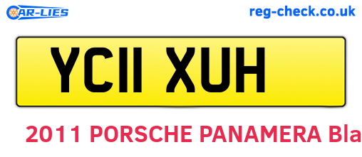 YC11XUH are the vehicle registration plates.
