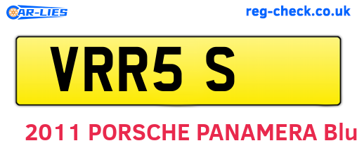 VRR5S are the vehicle registration plates.