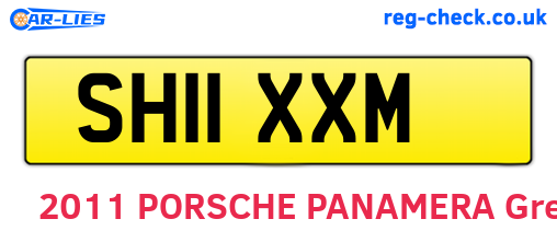 SH11XXM are the vehicle registration plates.