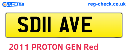SD11AVE are the vehicle registration plates.