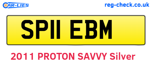 SP11EBM are the vehicle registration plates.