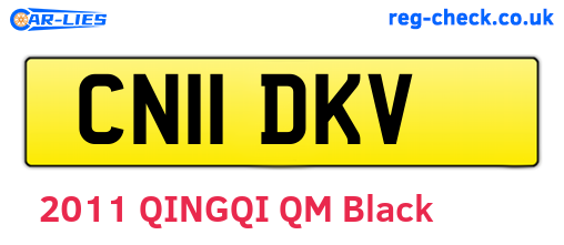 CN11DKV are the vehicle registration plates.