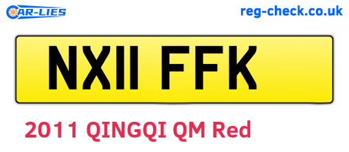 NX11FFK are the vehicle registration plates.