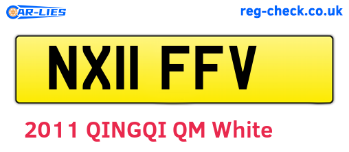 NX11FFV are the vehicle registration plates.