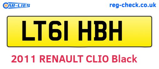 LT61HBH are the vehicle registration plates.