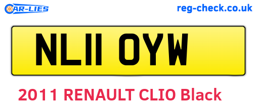 NL11OYW are the vehicle registration plates.