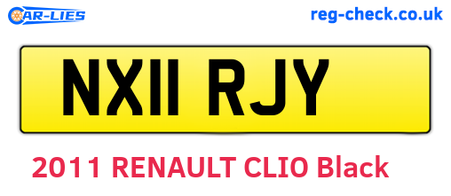 NX11RJY are the vehicle registration plates.