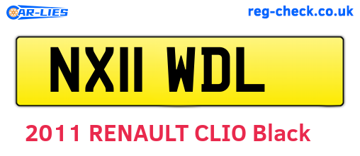 NX11WDL are the vehicle registration plates.