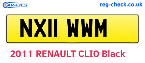 NX11WWM are the vehicle registration plates.