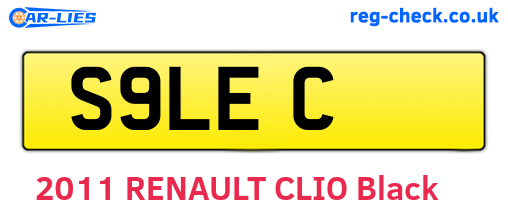 S9LEC are the vehicle registration plates.