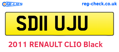 SD11UJU are the vehicle registration plates.