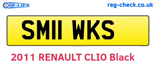 SM11WKS are the vehicle registration plates.