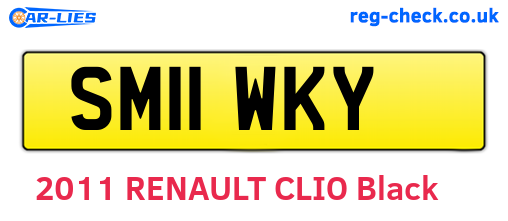 SM11WKY are the vehicle registration plates.