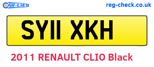 SY11XKH are the vehicle registration plates.