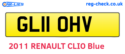 GL11OHV are the vehicle registration plates.