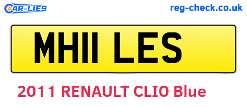 MH11LES are the vehicle registration plates.