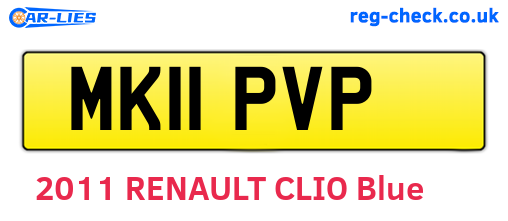 MK11PVP are the vehicle registration plates.