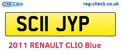 SC11JYP are the vehicle registration plates.