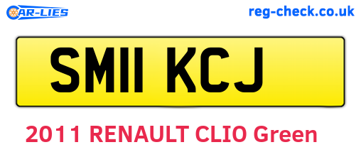 SM11KCJ are the vehicle registration plates.