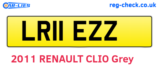 LR11EZZ are the vehicle registration plates.