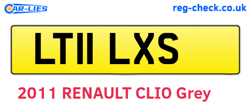 LT11LXS are the vehicle registration plates.