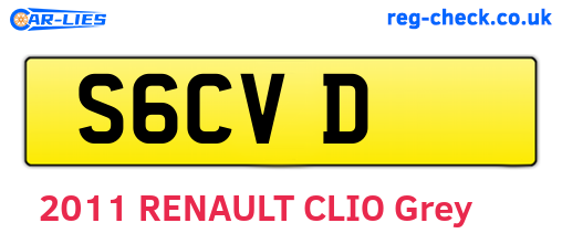 S6CVD are the vehicle registration plates.