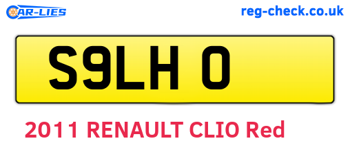 S9LHO are the vehicle registration plates.