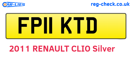 FP11KTD are the vehicle registration plates.