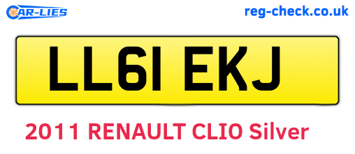 LL61EKJ are the vehicle registration plates.