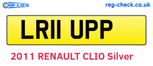 LR11UPP are the vehicle registration plates.