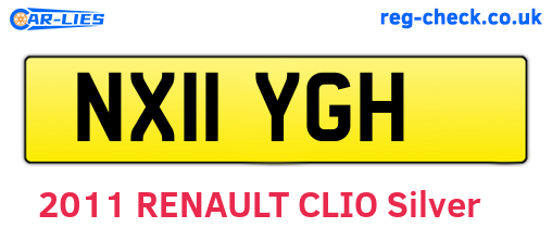 NX11YGH are the vehicle registration plates.