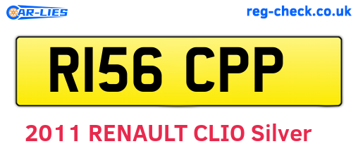 R156CPP are the vehicle registration plates.
