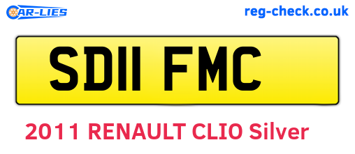 SD11FMC are the vehicle registration plates.