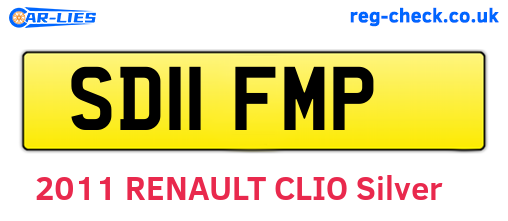 SD11FMP are the vehicle registration plates.