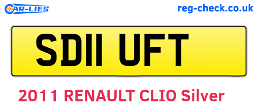 SD11UFT are the vehicle registration plates.