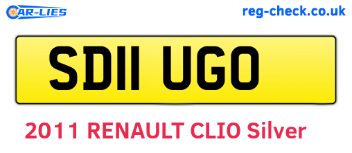 SD11UGO are the vehicle registration plates.