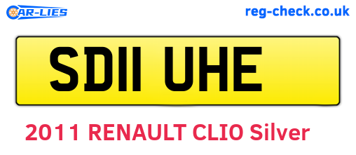 SD11UHE are the vehicle registration plates.