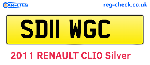 SD11WGC are the vehicle registration plates.