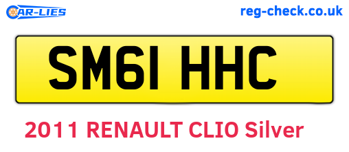SM61HHC are the vehicle registration plates.
