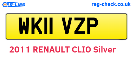 WK11VZP are the vehicle registration plates.