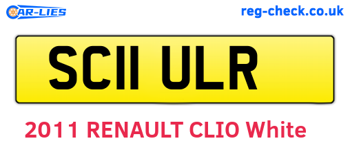 SC11ULR are the vehicle registration plates.