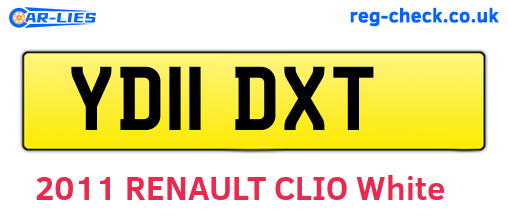 YD11DXT are the vehicle registration plates.
