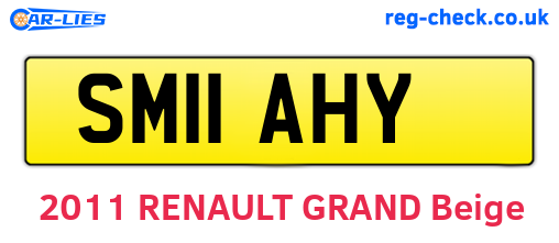 SM11AHY are the vehicle registration plates.