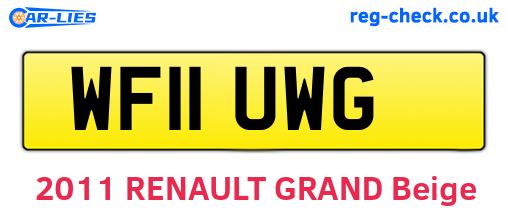 WF11UWG are the vehicle registration plates.