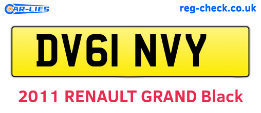 DV61NVY are the vehicle registration plates.