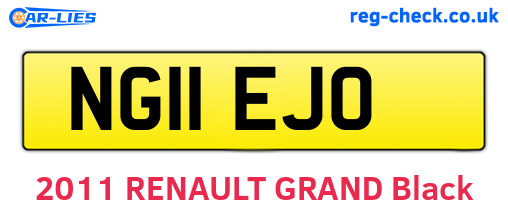 NG11EJO are the vehicle registration plates.